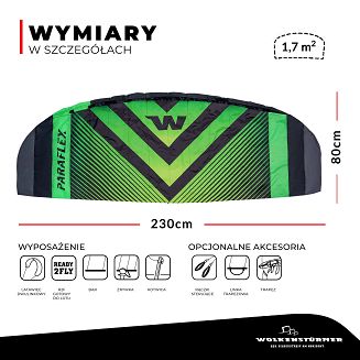 Latawiec treningowy z barem WOLKENSTÜRMER PARAFLEX SPORT 2026 - 6
