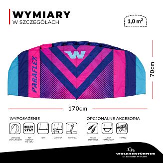 Latawiec treningowy z barem WOLKENSTÜRMER PARAFLEX SPORT 2026 - 14