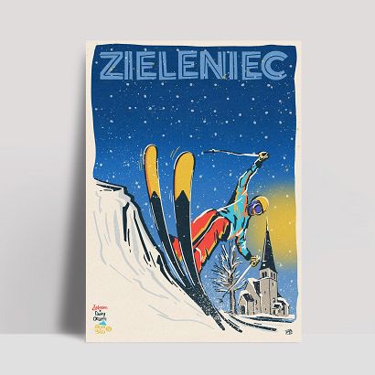 Plakat Zima - Zieleniec