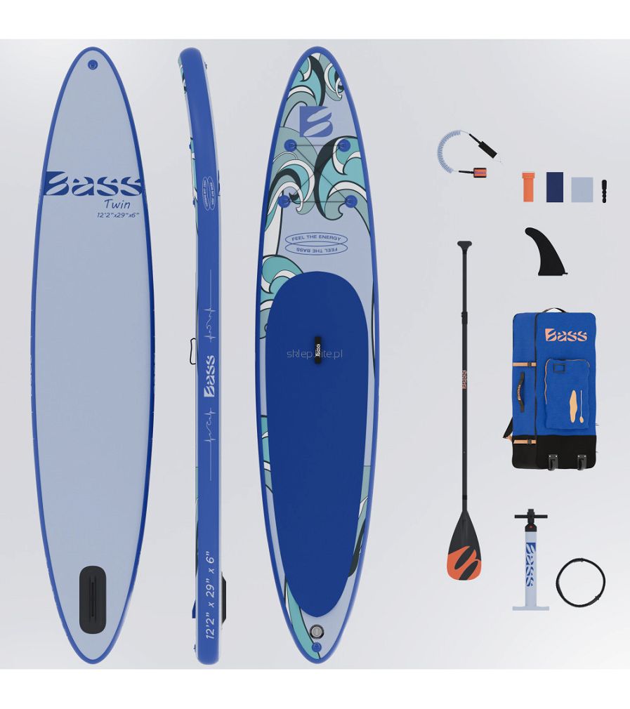 Deska SUP BASS TWIN  12'2 LUX