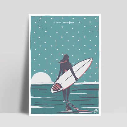 Plakat Love Surfing – Półwysep 2022