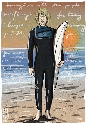 Plakat SurfWithTheSaint – Imagine Surfing