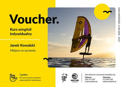 Kurs wingfoil PSWING w szkole Kite.pl - voucher prezentowy