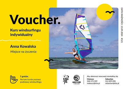 Kurs windsurfingu w szkole Kite.pl - voucher prezentowy