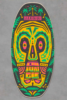 SKIMBOARD Pakalolo Jungle Blue S/M