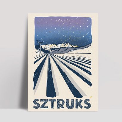Plakat Zima - Sztruks